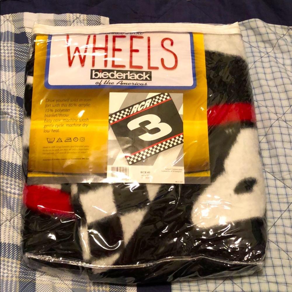 Vintage Dale Earnhardt Sr #3 Blanket/Throw